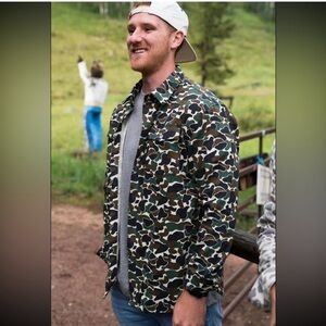 Burlebo men’s cotton twill button up 2xl